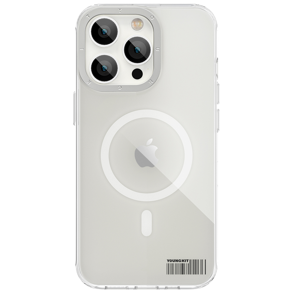 Apple iPhone 13 Pro Uyumlu Kılıf Magsafe Şarj Özellikli Youngkit Coloured Glaze Serisi Kapak - 5
