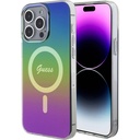 Apple iPhone 15 Pro Uyumlu Kılıf Guess Orjinal Lisanslı Magsafe Şarj Özellikli Yazı Logolu Iridescent Kapak