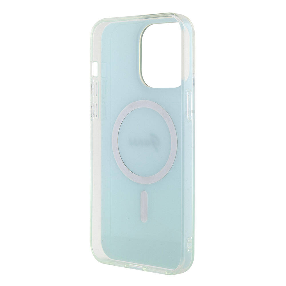 Apple iPhone 15 Pro Max Uyumlu Kılıf Guess Orjinal Lisanslı Magsafe Şarj Özellikli Yazı Logolu Iridescent Kapak - 6