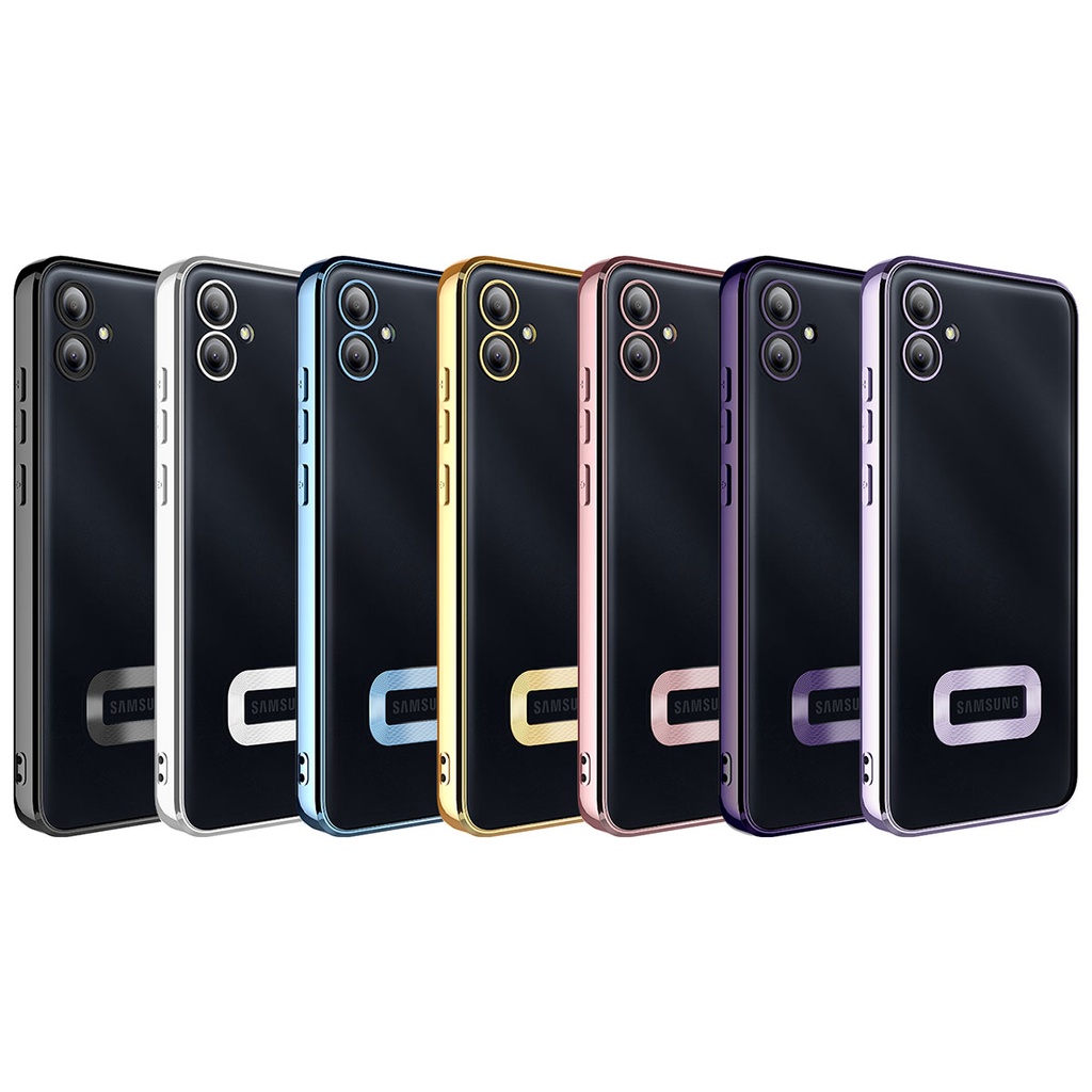 Samsung Galaxy A04E Uyumlu Kılıf Kamera Korumalı Logo Gösteren Zore Omega Kapak - 1