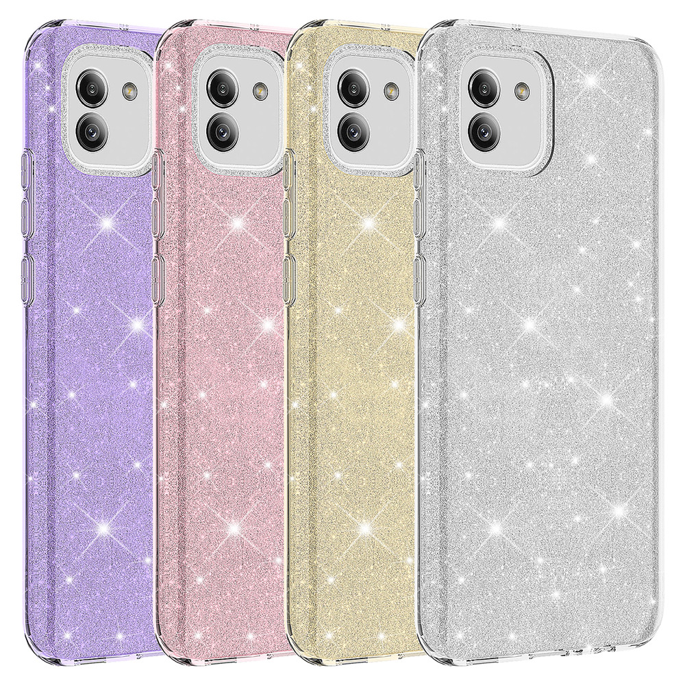 Samsung Galaxy A03 Uyumlu Kılıf Zore Shining Silikon - 1
