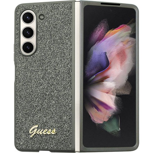 Samsung Galaxy Z Fold 5 Uyumlu Kılıf Guess Orjinal Lisanslı Yazı Logolu Glitter Flakes Kapak