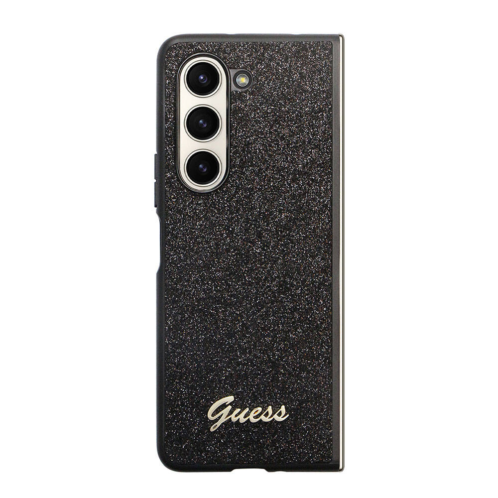 Samsung Galaxy Z Fold 5 Uyumlu Kılıf Guess Orjinal Lisanslı Yazı Logolu Glitter Script Kapak - 2