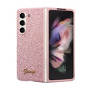 Samsung Galaxy Z Fold 5 Uyumlu Kılıf Guess Orjinal Lisanslı Yazı Logolu Glitter Script Kapak - 7