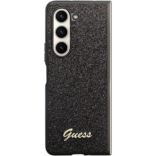 Samsung Galaxy Z Fold 5 Uyumlu Kılıf Guess Orjinal Lisanslı Yazı Logolu Glitter Script Kapak