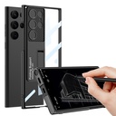 Samsung Galaxy S23 Ultra Uyumlu Kılıf Kamera Korumalı Şeffaf Tasarımlı Zore Lego Standlı Kapak - 3