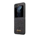 Samsung Galaxy Z Flip 5 Uyumlu Kılıf Guess Orjinal Lisanslı Yazı Logolu Glitter Script Kapak - 5