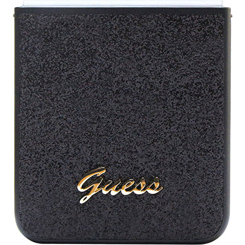 Samsung Galaxy Z Flip 5 Uyumlu Kılıf Guess Orjinal Lisanslı Yazı Logolu Glitter Script Kapak