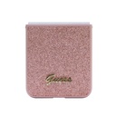 Samsung Galaxy Z Flip 5 Uyumlu Kılıf Guess Orjinal Lisanslı Yazı Logolu Glitter Script Kapak