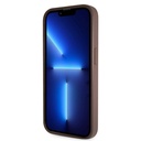 Apple iPhone 14 Pro Max Uyumlu Kılıf Guess Orjinal Lisanslı PU Deri Taşlı Üçgen Logo 4G Desenli Kapak - 10