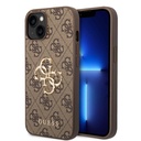 Apple iPhone 15 Plus Uyumlu Kılıf Guess Orjinal Lisanslı PU Deri Yazı ve 4G Metal Logolu Desenli Kapak - 7