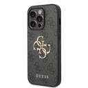 Apple iPhone 15 Pro Uyumlu Kılıf Guess Orjinal Lisanslı PU Deri Yazı ve 4G Metal Logolu Desenli Kapak - 8