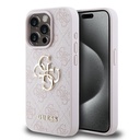 Apple iPhone 15 Pro Uyumlu Kılıf Guess Orjinal Lisanslı PU Deri Yazı ve 4G Metal Logolu Desenli Kapak - 13