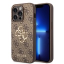 Apple iPhone 15 Pro Max Uyumlu Kılıf Guess Orjinal Lisanslı PU Deri Yazı ve 4G Metal Logolu Desenli Kapak - 7