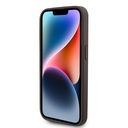 Apple iPhone 15 Pro Uyumlu Kılıf Guess Orjinal Lisanslı PU Deri Taşlı Üçgen Logo 4G Desenli Strass Kapak - 17
