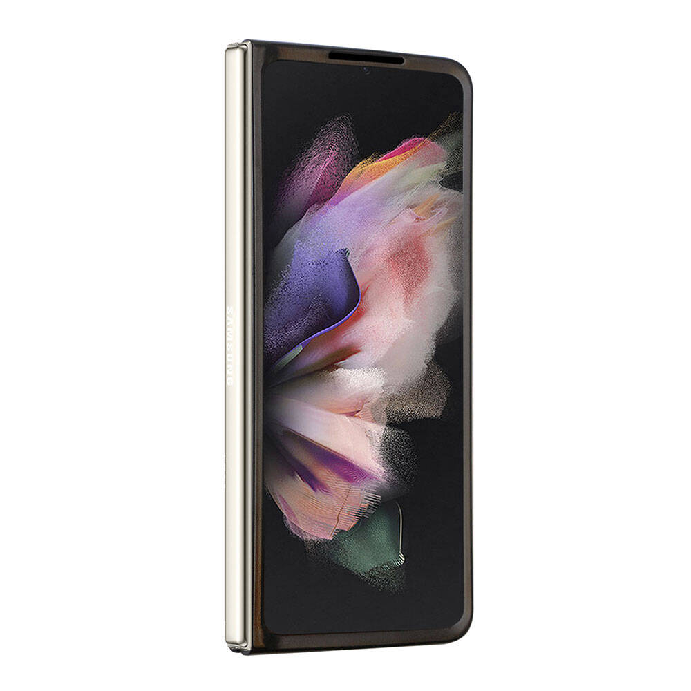 Samsung Galaxy Z Fold 5 Uyumlu Kılıf Guess Orjinal Lisanslı PU Deri Taşlı Üçgen Logo 4G Desenli Strass Kapak - 8