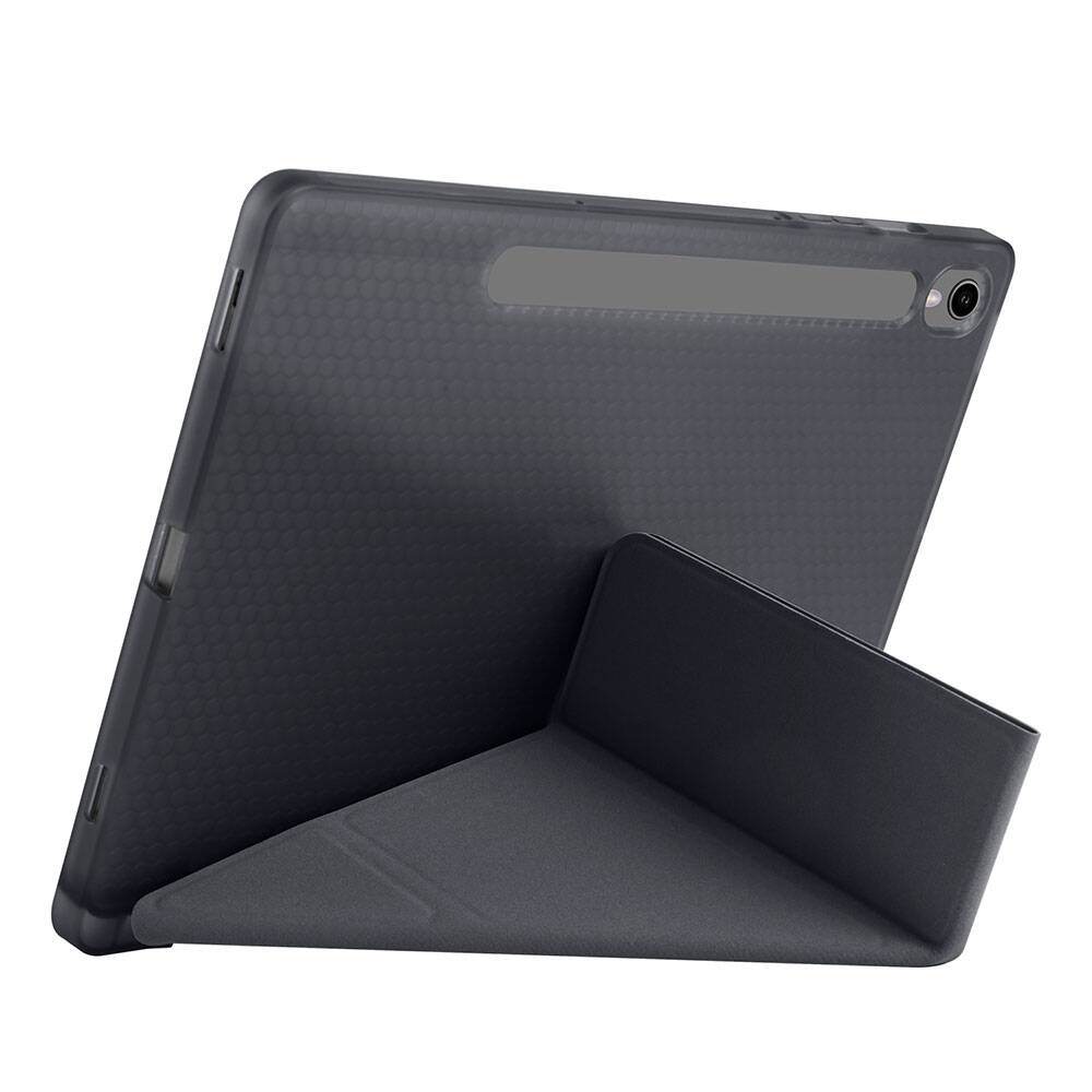 Samsung Galaxy Tab S9 FE Uyumlu Kılıf Zore Tri Folding Kalem Bölmeli Standlı Kılıf - 37