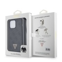 Apple iPhone 15 Pro Max Uyumlu Kılıf Guess Orjinal Lisanslı PU Deri Askılı Taşlı Üçgen Logo 4G Desenli Strass Crossbody Kapak - 7