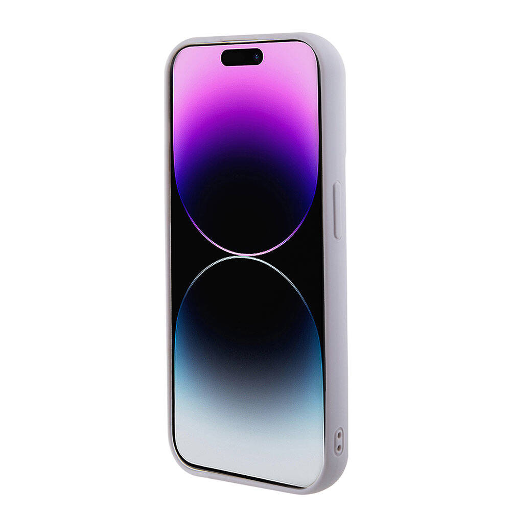 Apple iPhone 15 Pro Uyumlu Kılıf Guess Orjinal Lisanslı PU Deri Metal Yazı Logolu Kapitone Kapak - 5