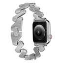 ​​​Apple Watch 7 45mm Uyumlu Kordon KRD-80 Metal Strap Kayış - 1