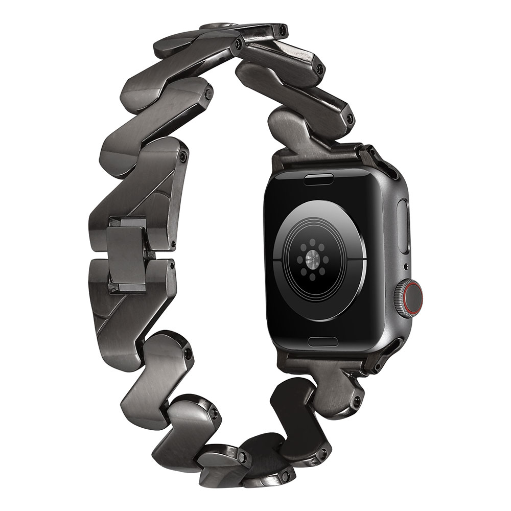 ​​​Apple Watch 7 45mm Uyumlu Kordon KRD-80 Metal Strap Kayış - 2