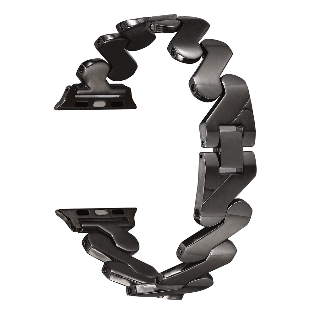 ​​​Apple Watch 7 45mm Uyumlu Kordon KRD-80 Metal Strap Kayış - 10