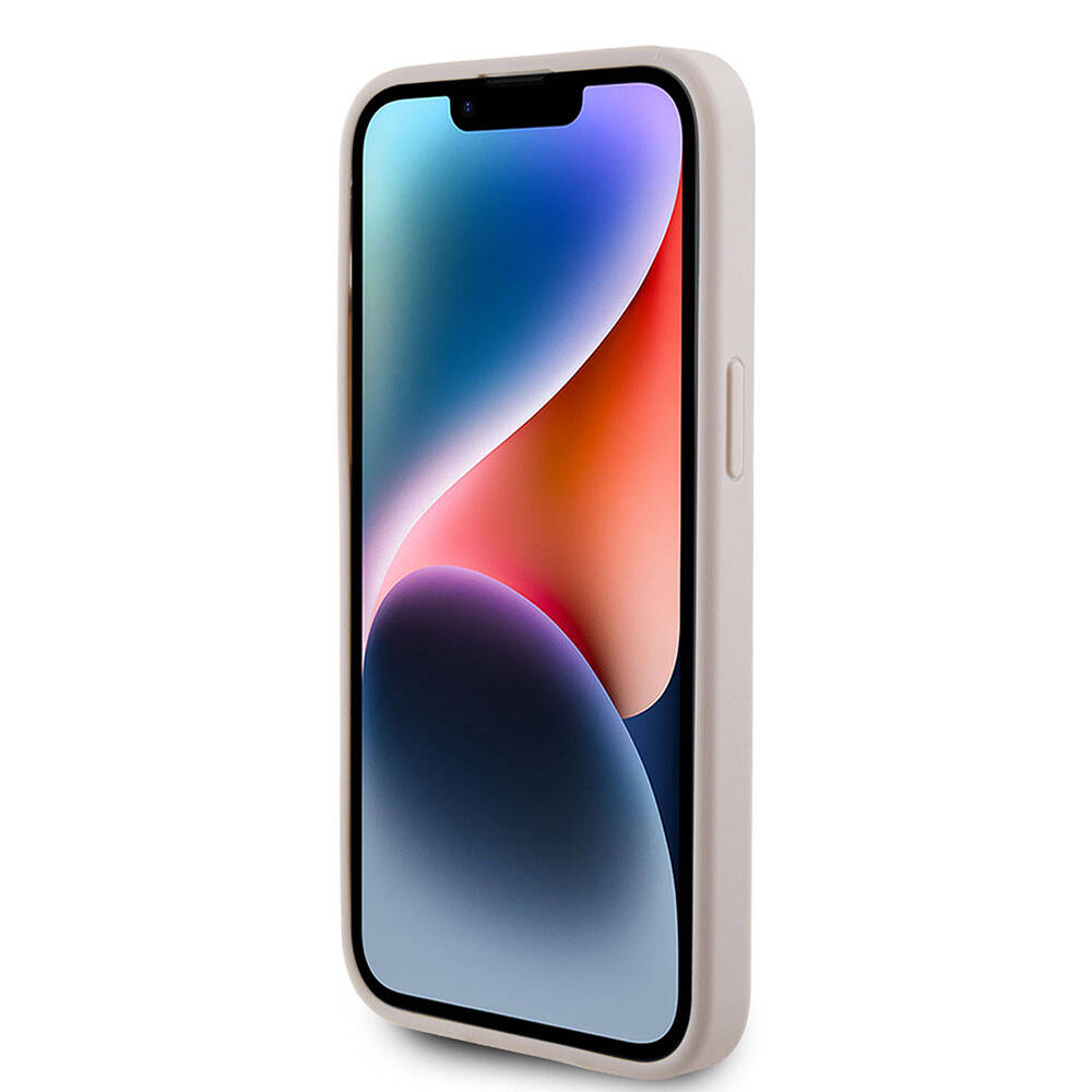 Apple iPhone 15 Pro Max Uyumlu Kılıf Guess Orjinal Lisanslı Magsafe Şarj Özellikli Yazı Logolu Saffiano Kapak - 24