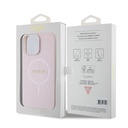 Apple iPhone 15 Pro Max Uyumlu Kılıf Guess Orjinal Lisanslı Magsafe Şarj Özellikli Yazı Logolu Saffiano Kapak - 27