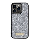 Apple iPhone 15 Pro Uyumlu Kılıf Guess Orjinal Lisanslı Taşlı Arka Yüzey Metal Yazı Logolu Kapak - 2