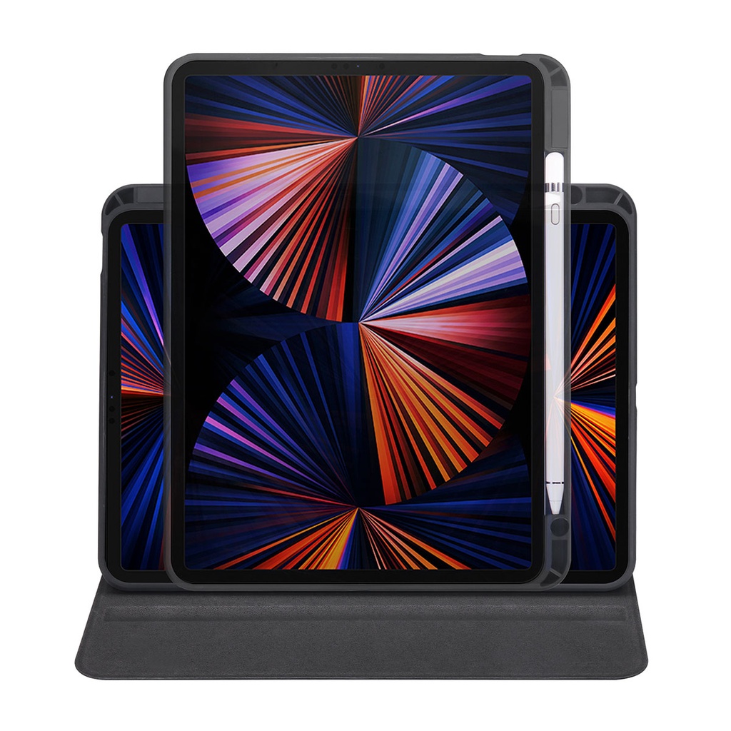 Apple iPad Pro 11 2020 Uyumlu (2.Nesil) Kılıf Zore Termik Kalem Bölmeli Dönebilen Standlı Kılıf - 6