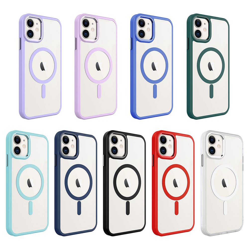 Apple iPhone 11 Uyumlu Kılıf Wireless Şarj Özellikli Zore Krom Magsafe Silikon Kapak - 2
