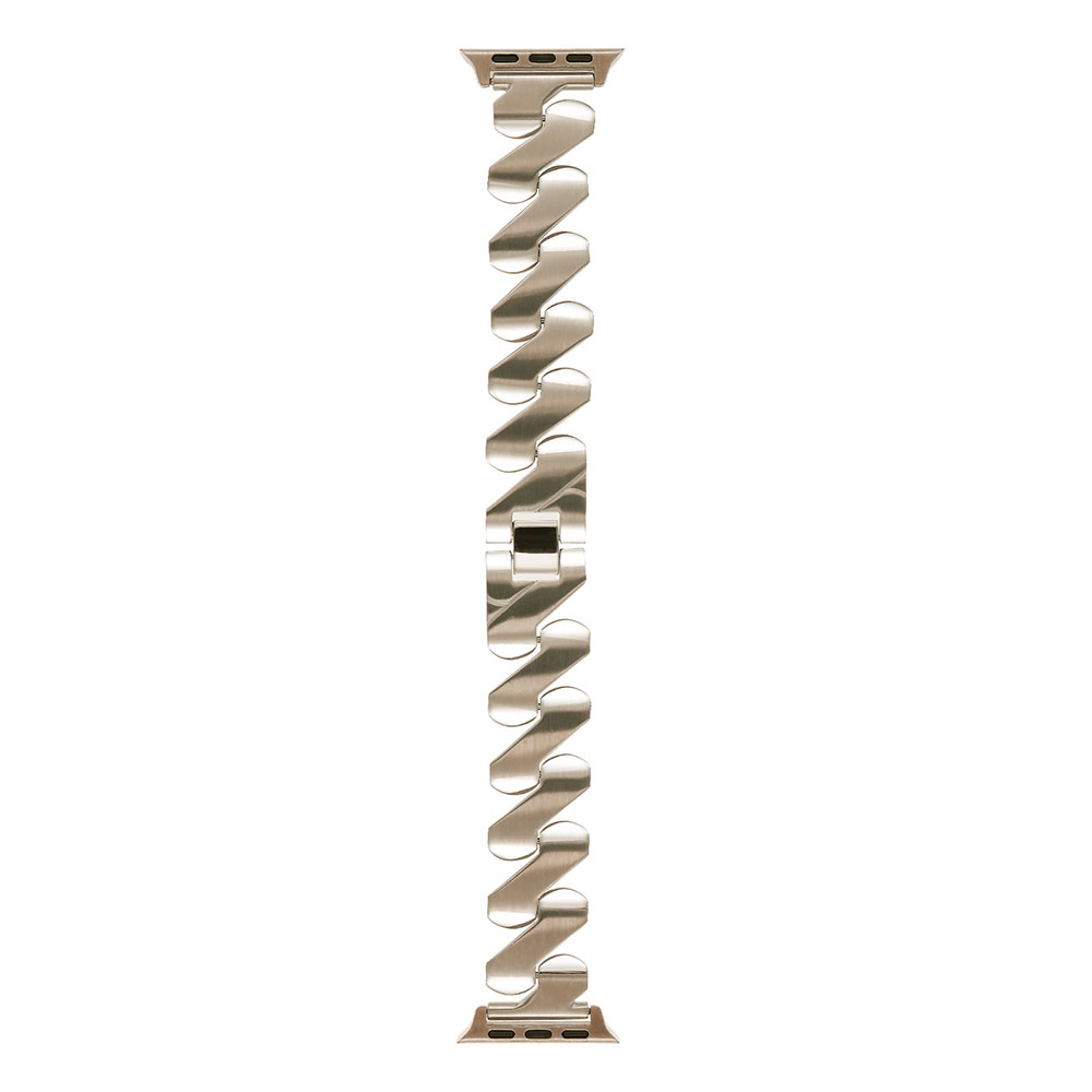 ​​​Apple Watch 7 41mm Uyumlu Kordon KRD-80 Metal Strap Kayış - 12