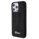 Apple iPhone 15 Pro Uyumlu Kılıf Guess Orjinal Lisanslı Pullu Arka Yüzey Metal Yazı Logolu Sequin Script Kapak - 8