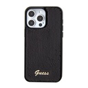 Apple iPhone 15 Pro Uyumlu Kılıf Guess Orjinal Lisanslı Pullu Arka Yüzey Metal Yazı Logolu Sequin Script Kapak - 9