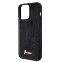Apple iPhone 15 Pro Uyumlu Kılıf Guess Orjinal Lisanslı Pullu Arka Yüzey Metal Yazı Logolu Sequin Script Kapak - 12