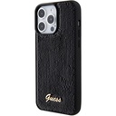 Apple iPhone 15 Pro Uyumlu Kılıf Guess Orjinal Lisanslı Pullu Arka Yüzey Metal Yazı Logolu Sequin Script Kapak