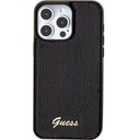 Apple iPhone 15 Pro Uyumlu Kılıf Guess Orjinal Lisanslı Pullu Arka Yüzey Metal Yazı Logolu Sequin Script Kapak