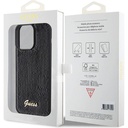 Apple iPhone 15 Pro Max Uyumlu Kılıf Guess Orjinal Lisanslı Pullu Arka Yüzey Metal Yazı Logolu Sequin Script Kapak