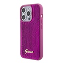 Apple iPhone 15 Pro Max Uyumlu Kılıf Guess Orjinal Lisanslı Pullu Arka Yüzey Metal Yazı Logolu Sequin Script Kapak