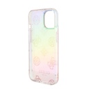 Apple iPhone 15 Plus Uyumlu Kılıf Guess Orjinal Lisanslı Desenli Yazı Logolu Askı İpli Holografik Glitter Peony Kapak - 16