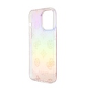 Apple iPhone 15 Pro Max Uyumlu Kılıf Guess Orjinal Lisanslı Desenli Yazı Logolu Askı İpli Holografik Glitter Peony Kapak - 10