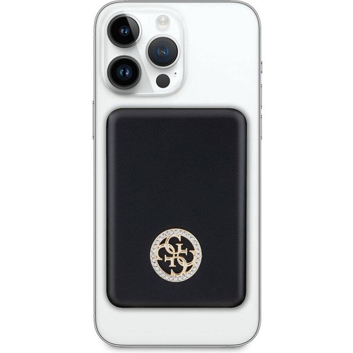 Guess Orjinal Lisanslı Magsafe Şarj Özellikli Taşlı 4G Logolu Powerbank 3000mAh 5W