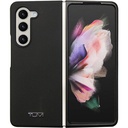 Samsung Galaxy Z Fold 5 Uyumlu Kılıf TUMI Liquid Silikon Metal Logo Dizayn Orjinal Lisanslı Kapak