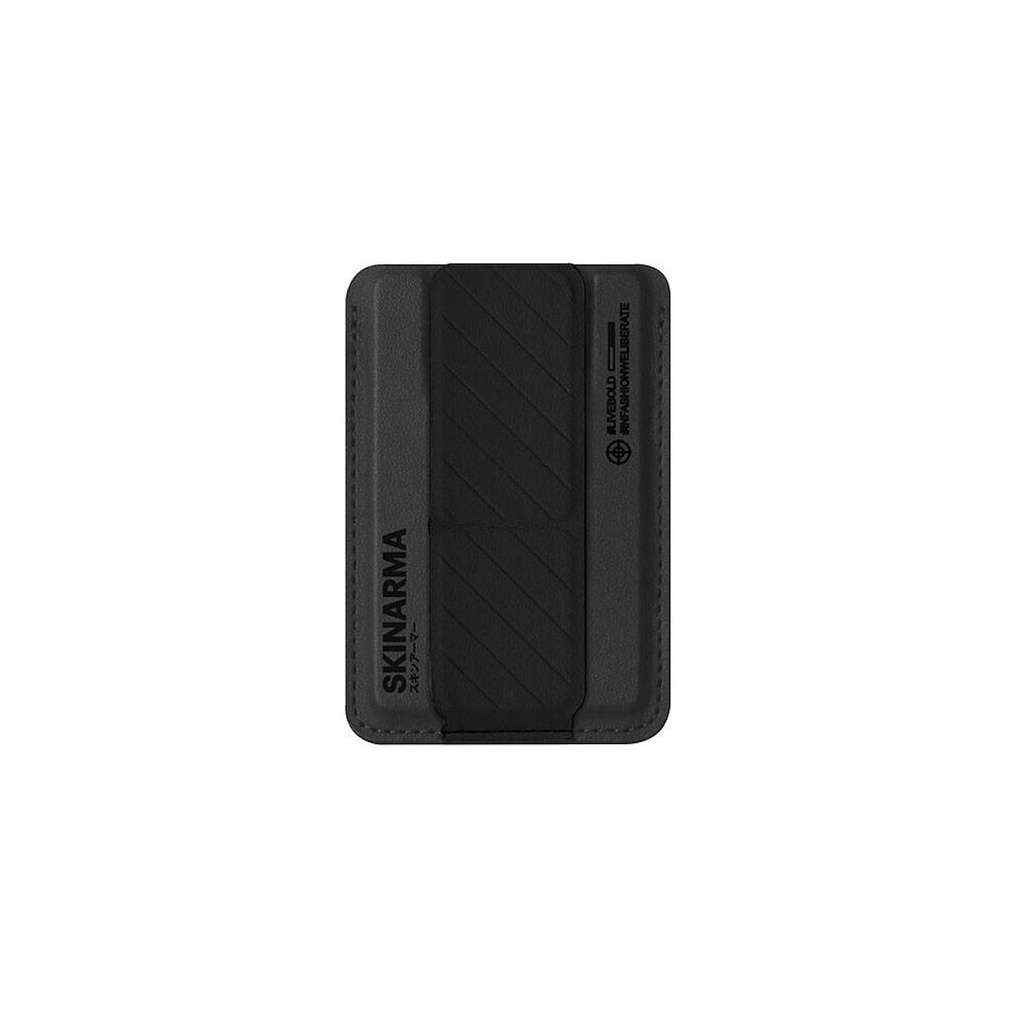 Apple iPhone 15 Pro Uyumlu Kılıf SkinArma Şeffaf Magsafe Şarj Özellikli Kado Kartlıklı Saido Kapak