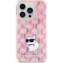 Apple iPhone 15 Pro Max Uyumlu Kılıf Karl Lagerfeld IML C Monogram Orjinal Lisanslı Kapak