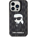 Apple iPhone 15 Pro Uyumlu Kılıf Karl Lagerfeld IML İkonik Monogram Orjinal Lisanslı Kapak