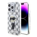 Apple iPhone 15 Pro Uyumlu Kılıf Karl Lagerfeld IML İkonik Monogram Orjinal Lisanslı Kapak