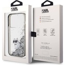 Apple iPhone 15 Pro Uyumlu Kılıf Karl Lagerfeld Choupette Sıvılı Glitter Orjinal Lisanslı Kapak
