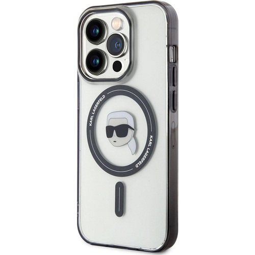 Apple iPhone 15 Pro Uyumlu Kılıf Karl Lagerfeld Magsafe Şarj Özellikli IML Karl Orjinal Lisanslı Kapak