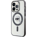 Apple iPhone 15 Pro Uyumlu Kılıf Karl Lagerfeld Magsafe Şarj Özellikli IML Karl Orjinal Lisanslı Kapak